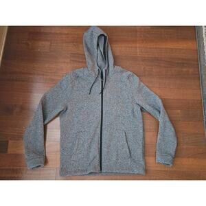 Rhone Warm Up Tech Full Zip Men's Hoodie Gray - Size M